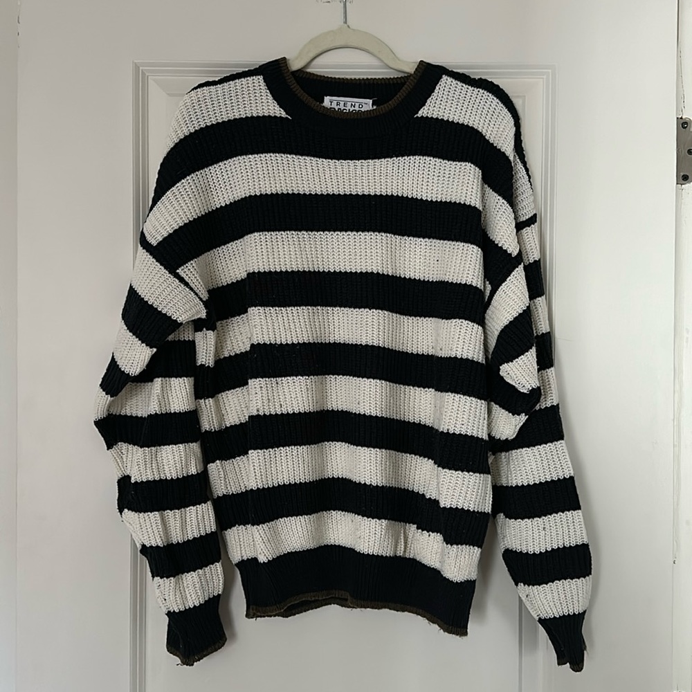 🖤 Vintage Trend Basics Striped Sweater